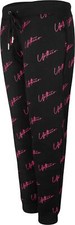 Ladies Large Uptheir Holly Logo All Over Print Joggers in Black - Small to 8XL
