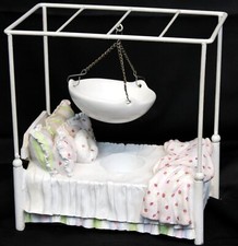 Yankee Candle Hanging Tart Warmer Bowl 4 Poster Bed Tea Light Shabby Cottage