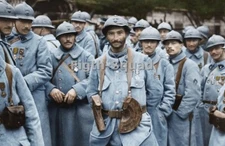 WW2 Picture Photo 1916 French soldiers, battle of Somme BW 6x4in 7217