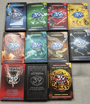 Lot of 11 Books  The 39 Clues  Cahills vs Vespers VERY Good Hard Cover