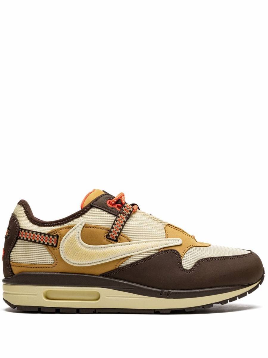NIKE Men 9.0US Air Max 1 X Travis Scott Cactus Jack Cj Corp Brown 