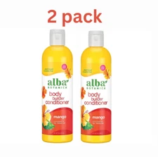 Alba Botanica Body Builder conditioner, Mango, 12 Oz 2 Pack