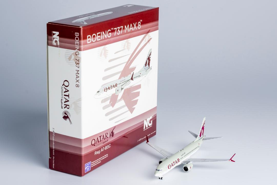 カタール航空 737MAX8 A7-BSC 1/400 www.JetCollector.com: Qatar B737 MAX8 A7-BSC 1:400 Scale