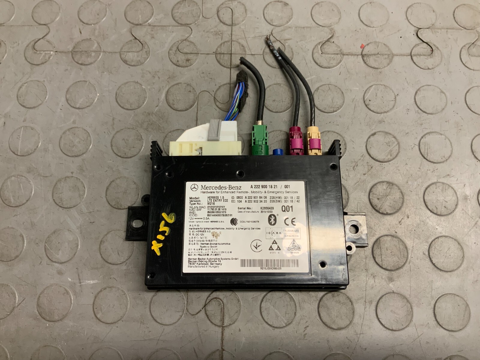 2019 MERCEDES GLA Class X156 Telematics Bluetooth Module 