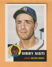 Sibby Sisti Boston Braves 1991 Topps Archives '53 #124 Buffalo New York