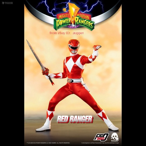 Figura de acción Threezero 3a Power Rangers Figzero Series Red Ranger 1/6 juguete nuevo - Imagen 2 de 9
