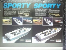 1988 2) ADVERTISEMENT lot for Sting Ray 20 205 SVB 17 176 19 192 198 boat