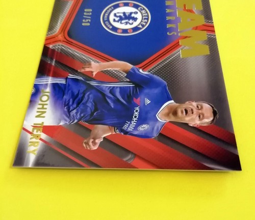 JOHN TERRY 2016 Topps Stadium Club Soccer Chelsea Team Marks Red SP Card /50 - Picture 3 of 9