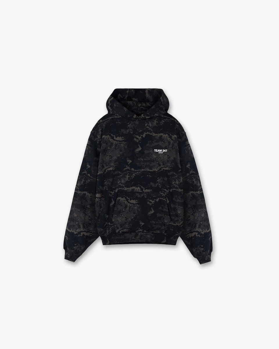 Represent Team 247 Hoodie Black Camo Medium