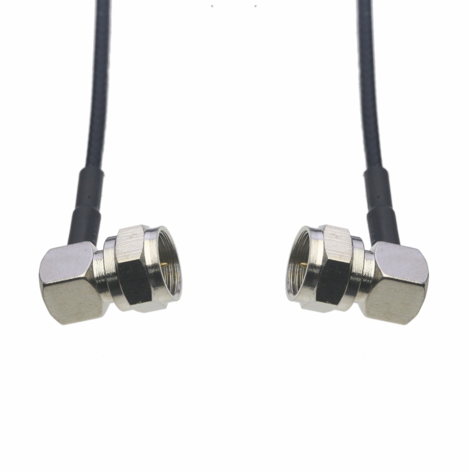 RF DVB Cable F male elbow to F plug right angle RG316 6