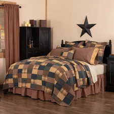 PATRIOTIC PATCH QUILT SET & ACCESSORIES. CHOOSE SIZE & ACCESSORIES. VHC BRANDS