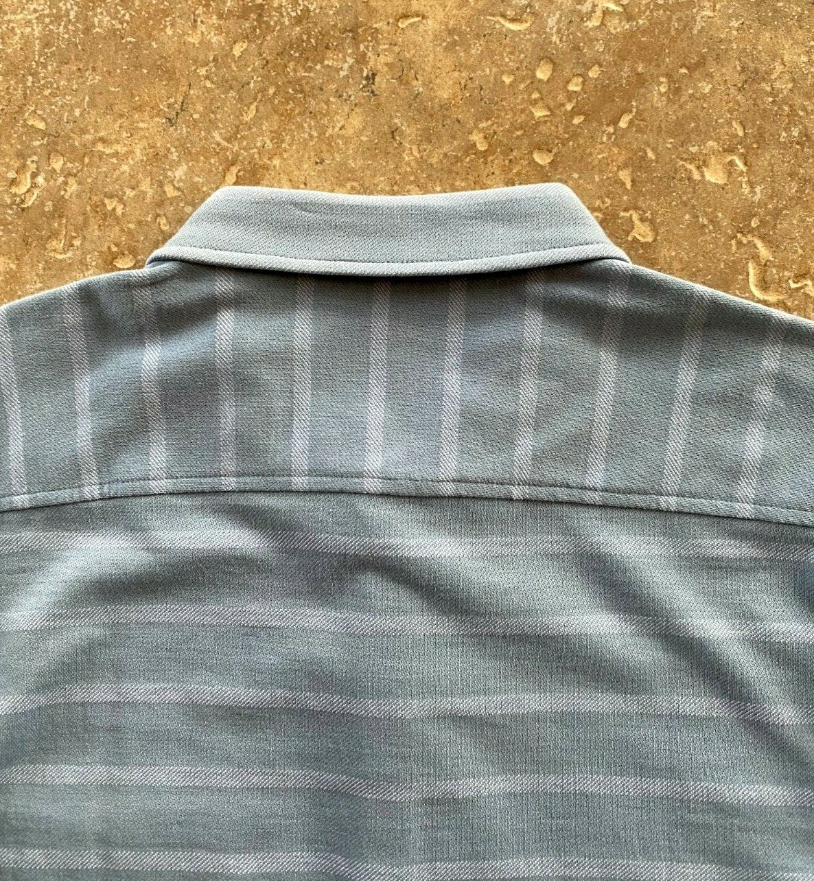 Original Penguin Button Down Shirt Mens XXL Faded Denim Tonnal Striped NWT $89