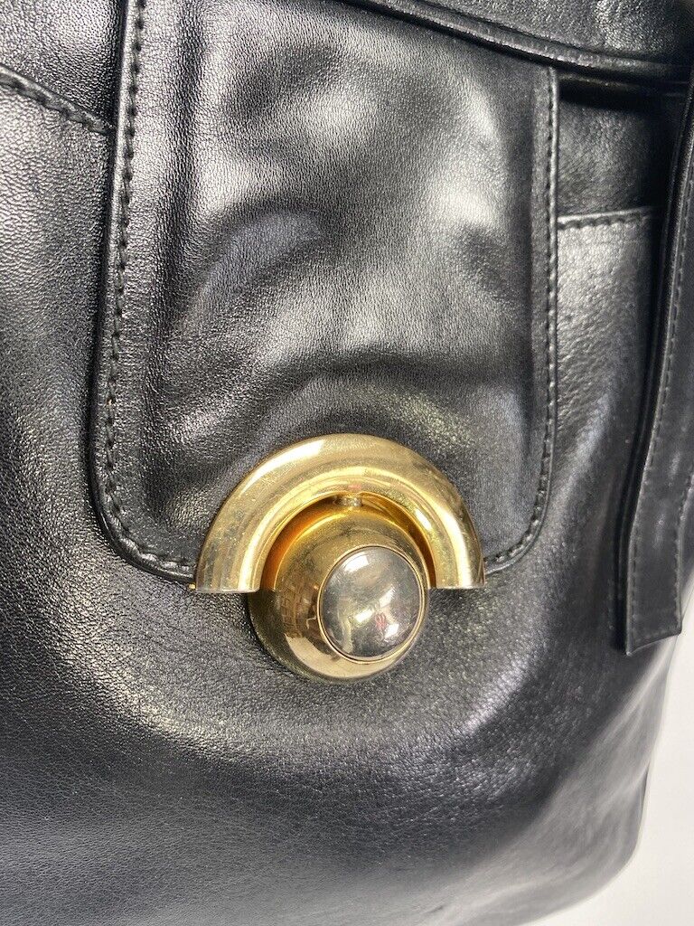 ALEXANDER Made In Italy Designer Black Purse Hard Sided ALEXANDER Made In Italy Designer Black Purse Hard Sided