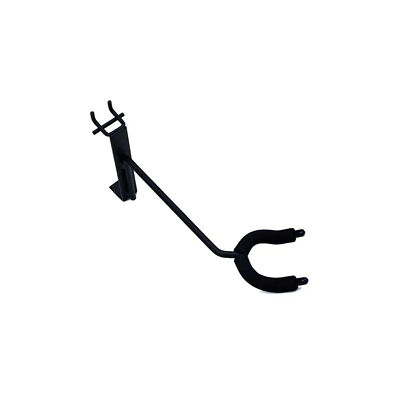 D'Luca 11'' Fixed Angle Right Facing Guitar Hanger Fits Slatwall And Peg Wall