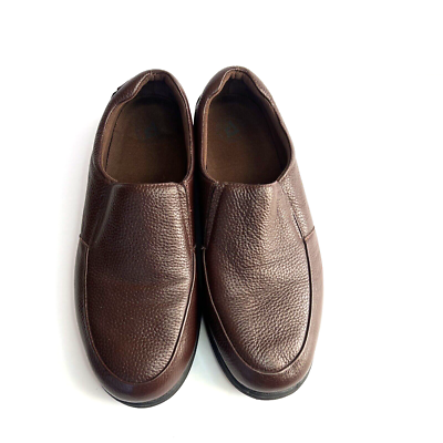 Propet Brown Leather Loafers Slip On Shoes Men Size 11 3 E  display picture 1