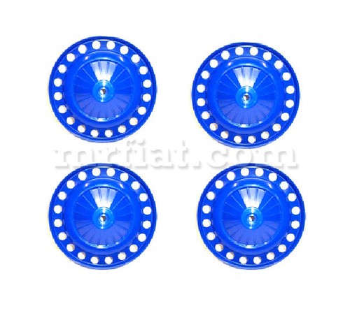 Fiat 500 Blue Wheel Cover Set Vented New - 第 1/1 張圖片