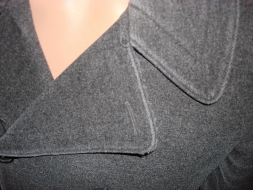 NEW $800 MARC JACOBS SLIM WOOL DOUBLE BREASTED DISTRESSED PEACOAT JACKET COAT image 5