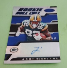 2018 Certified Roll Call Signatures Mirror Blue /50 J'Mon Moore Rooykie AUTO RC