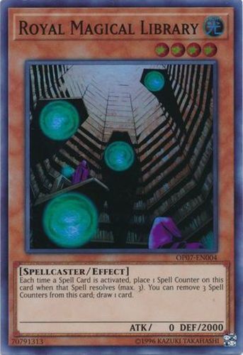 1x (M/NM) Royal Magical Library - OP07-EN004 - Super Rare - Unlimited Edition  Y - Picture 1 of 1