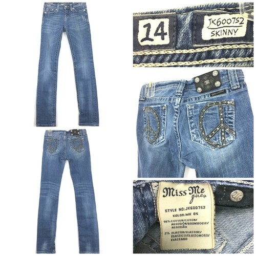 Low Rise PEACE SIGN Skinny Leg Jeans | eBay