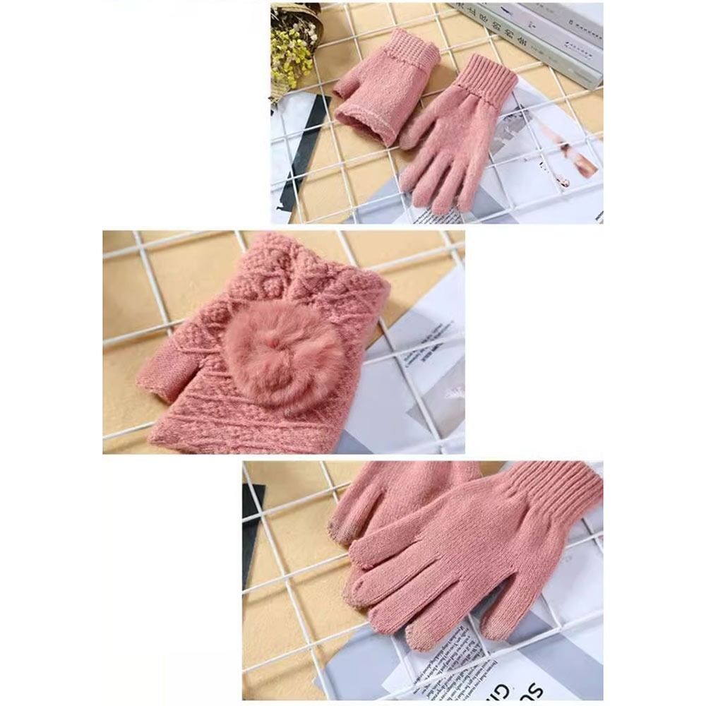 Thickened Full Finger Mittens Split Finger Riding Gloves Student eBay