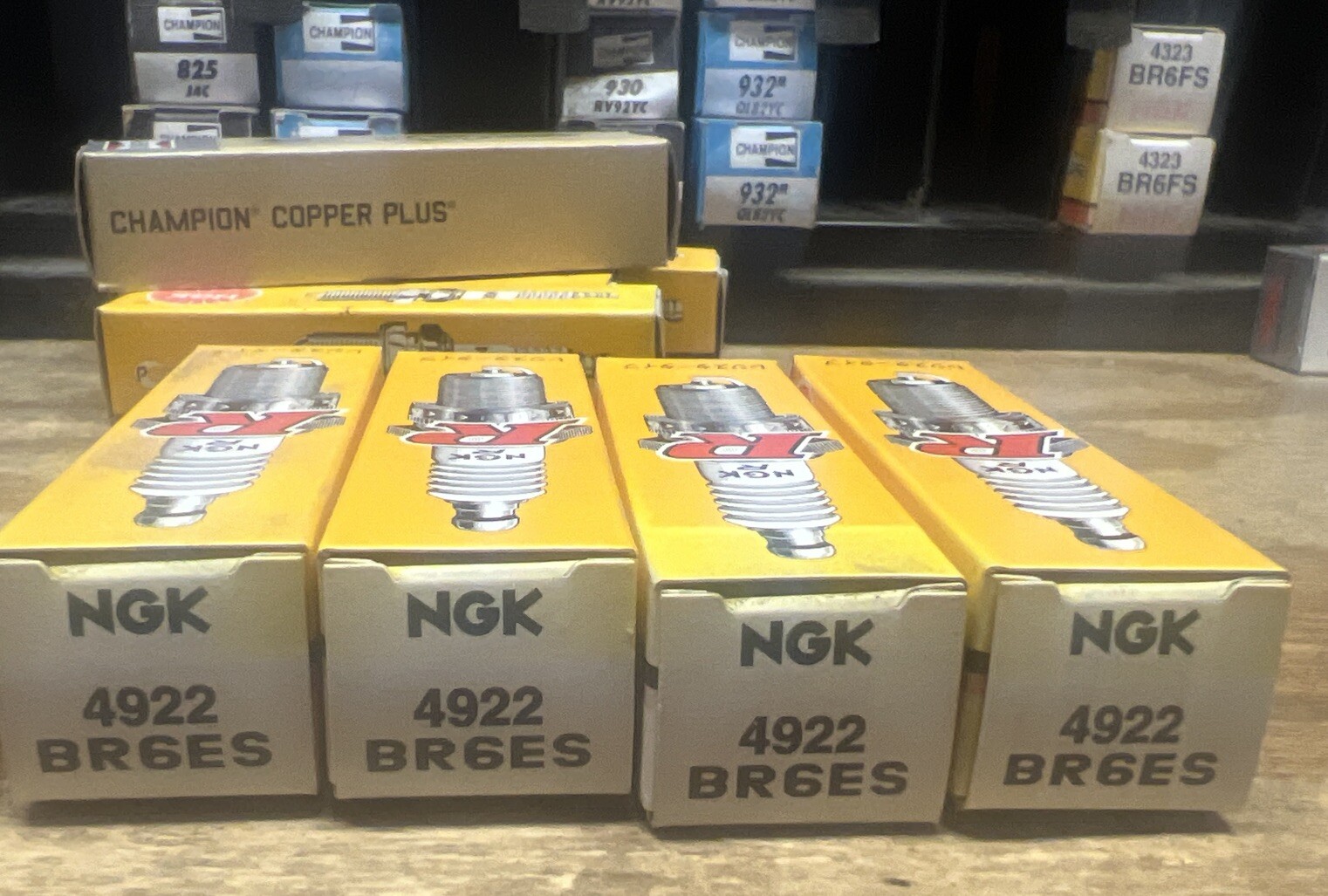 4922 NGK Automotive Spark Plugs-Standard Quantity Of 4 BR6ES Spark Plugs