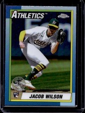 2025 Topps Chrome Jacob Wilson 1990 Baseball RC Rookie #90CB-18 Athletics