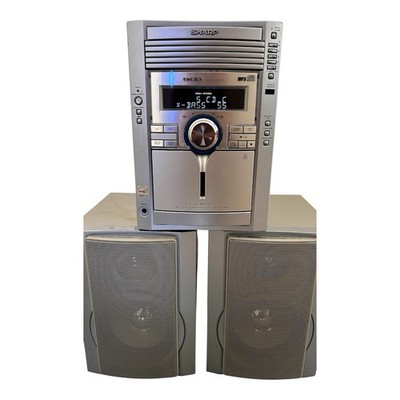 Sharp XL-MP130 Micro Component System W CD, Cassette, & Tuner~ Bluetooth Adapter