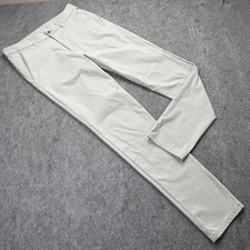 Lululemon Pants Men 31 x 33 Beige Stone Slim Fit Trouser Warpstreme Zip Pocket