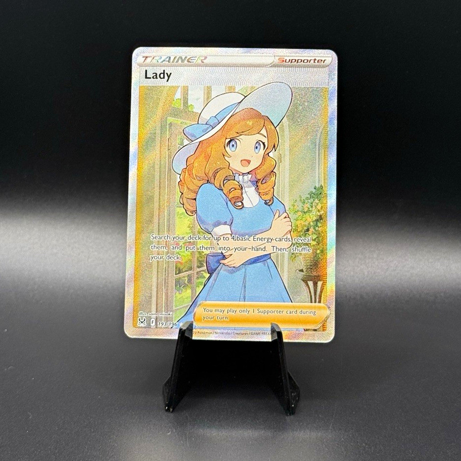 NM-Mint Lady - 193/196 - Full Art Ultra Rare Pokemon Lost Origin
