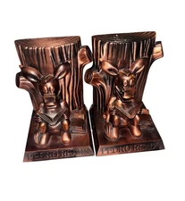 Boy Scouts of America Pedro Reads Copper Tone Boys Life Bookends Set - Loose