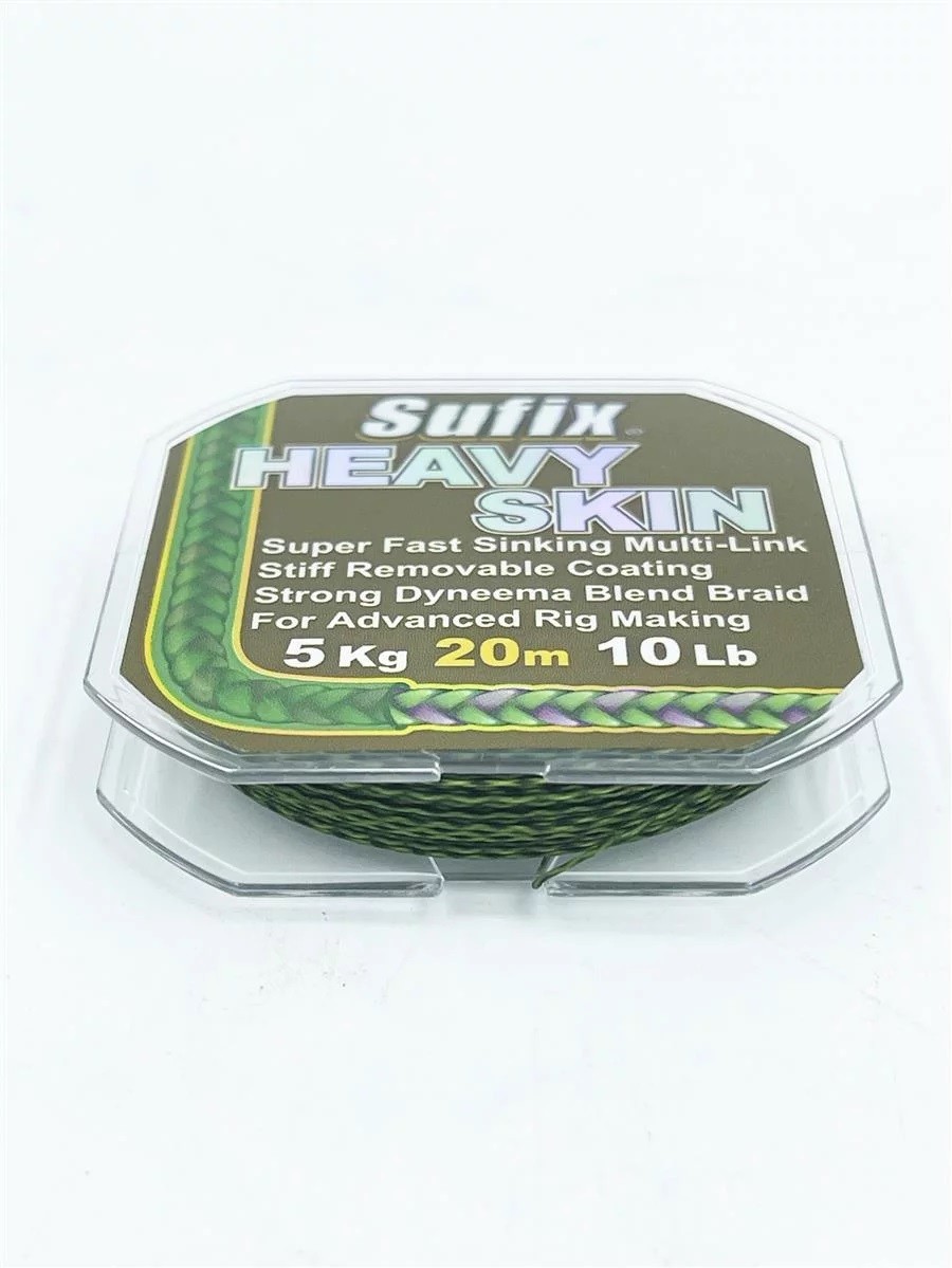 Sufix Heavy Skin Зеленый 20 м 10 фунтов Шнур для Карпфеншнура Ворфаха Schnur Karpfenvorfach 2490₽