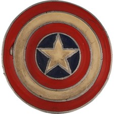 Captain America Marvel Comic Book Hero Superhero Shield Belt Buckle