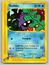 Shellder 129/165 Common Expedition Base Set Pokemon Near Mint