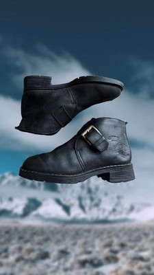 Women camel active boots black leather 37.5 #X78