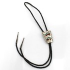 Southwest Sterling Turquoise Coral MOP Onyx Men Bolo Tie Slide Lot of 4 #S5387-4 — photo 4