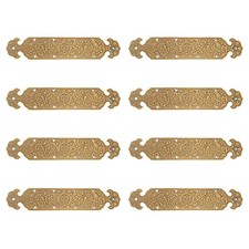 Antique Solid Brass Corner Guards Straight Decorative Table Protector 8 PCS