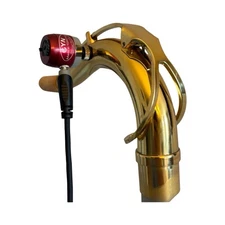 Tenor sax neck bend built-in  6mm mic port - US shipping