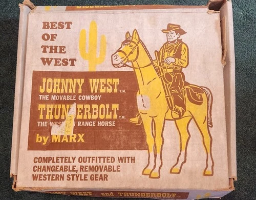 Vintage Johnny West and Thunderbolt with accessories - Original owner ￼