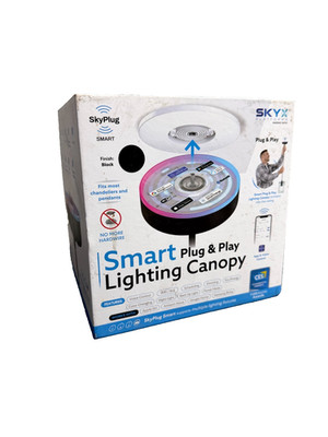 SkyPlug Carina 5 in. Matte Black Smart Plug and Play Lighting Base 5912-MB