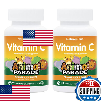 NaturesPlus Animal Parade Vitamin C Children's Chewable - Natural Orange Juice F