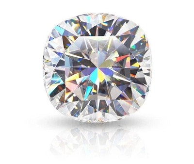 5.00 Carat GRA Certified Loose Moissanite Cushion Shape Stones D VVS1 10 mm