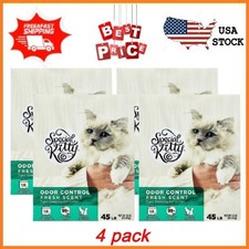 NEW 4 pack Special Kitty Clumping Clay Cat Litter, Fresh Scent, 45 lbs Box