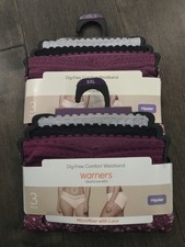 Warner s Size XXL Hipster Panties 6 Pair Microfiber Lace Comfort Waistband NWT