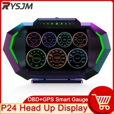 AD Digital Car LCD OBD2 Head Up Display KM/H MPH Speedometer Tachometer Gauge