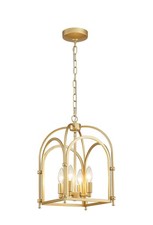 4-Light Chandeliers, Farmhouse Gold Chandelier for Dining Room Light Fixtures...