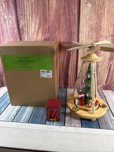 Vintage German Erzgebirgische Volkskunst Wooden Christmas Pyramid Nativity