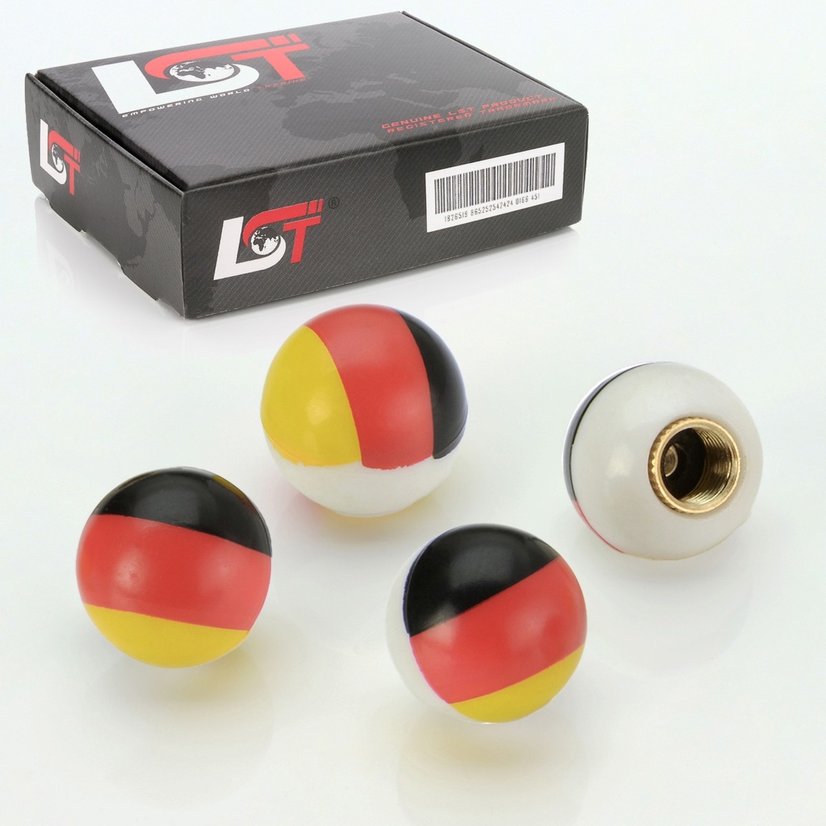 4x Tire Valve Caps Car Valve Cap Set Germany Flag for SUBARU