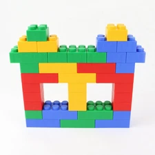 Plump Soft Building Blocks - 12-Piece Jumbo Stacking Multicolor Set for Early Co