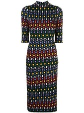 Alice + Olivia Delora Geometric Midi Dress size 2